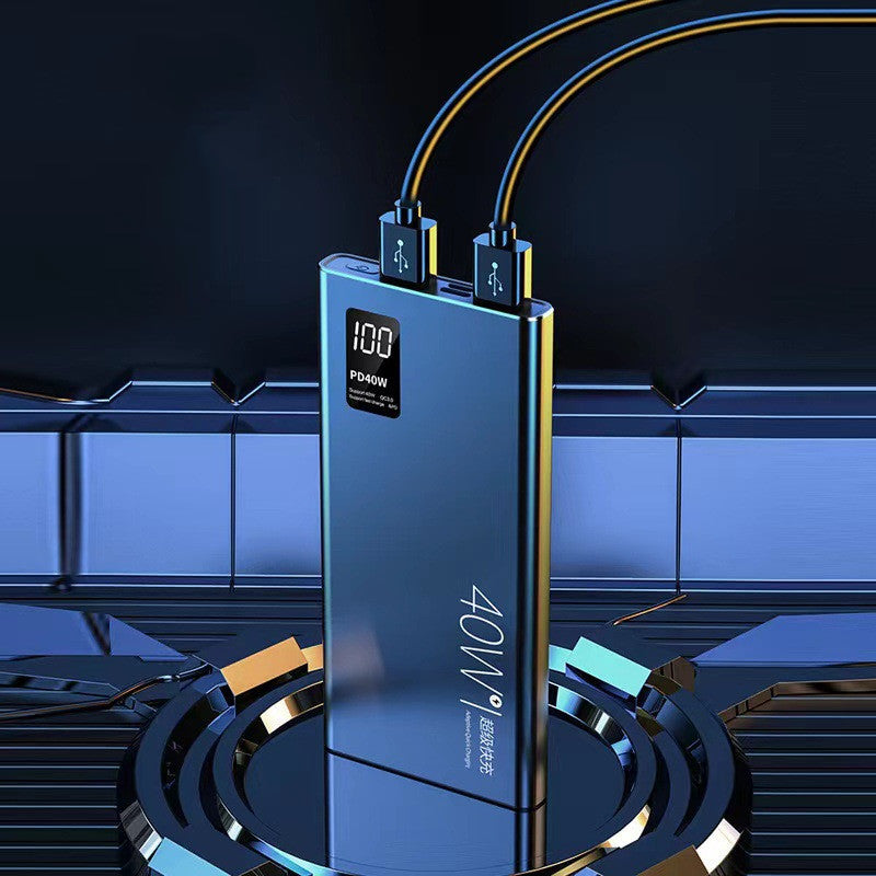 Large Capacity Digital Display Power Bank Fast Smart Charging