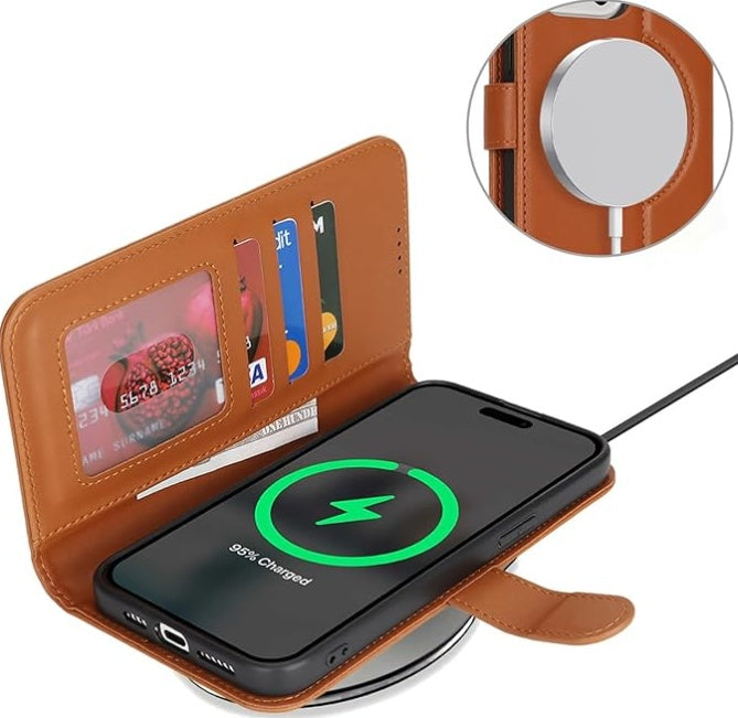ZHUSE Wallet Wireless Power Bank Stylish Charging on the Go