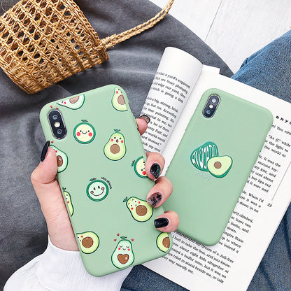 Cute Avocado Phone Case Soft Protective Cover for Phones