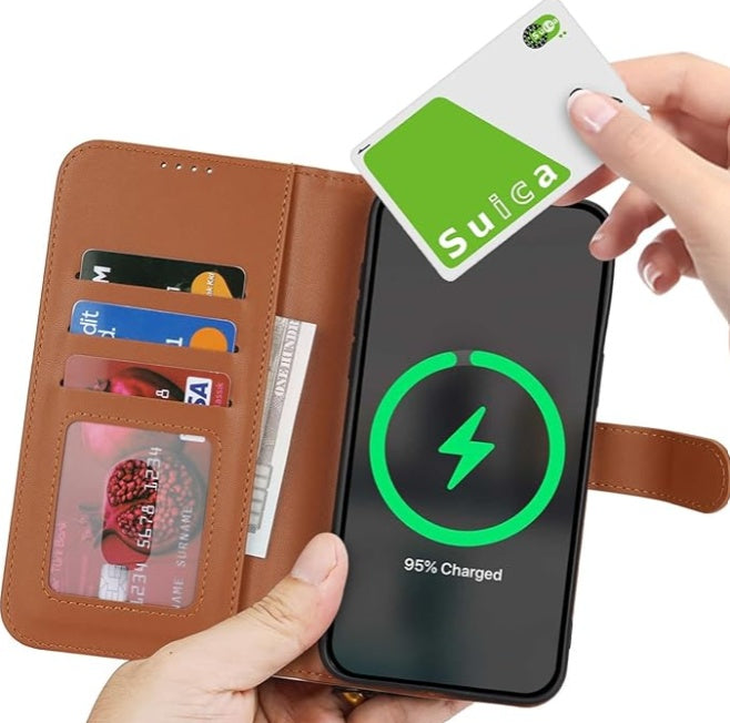 ZHUSE Wallet Wireless Power Bank Stylish Charging on the Go