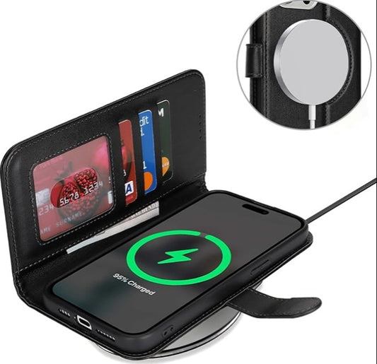 ZHUSE Wallet Wireless Power Bank Stylish Charging on the Go